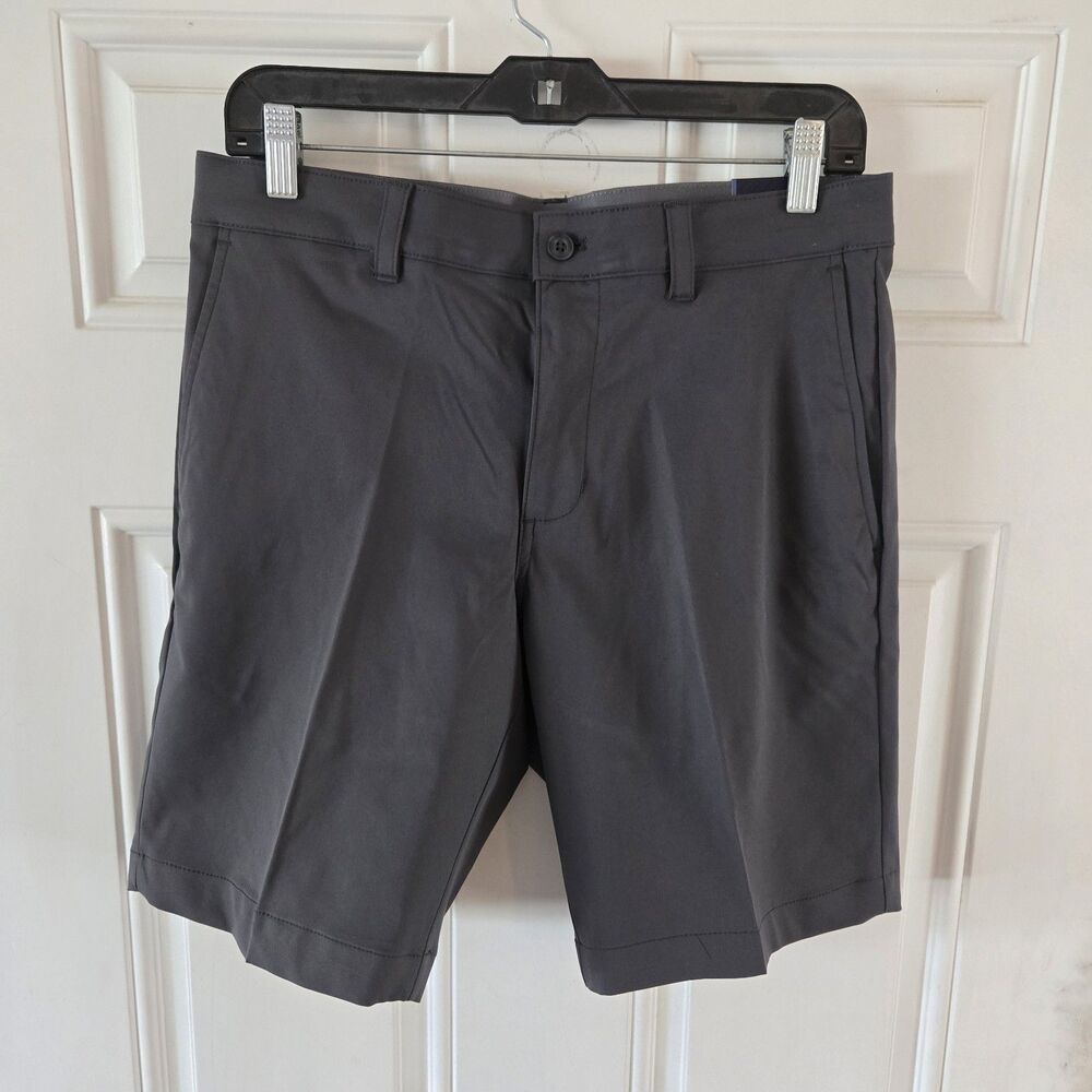 Ben Hogan Performance Golf Shorts Mens 30 Asphalt Gray Stretch UPF 50 NWT Stretc